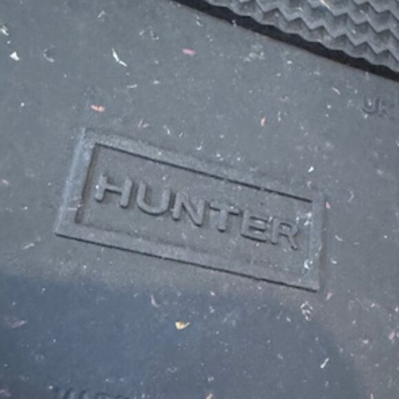 Hunter Black Rubber Clogs Sz 40 - Picture 6 of 10